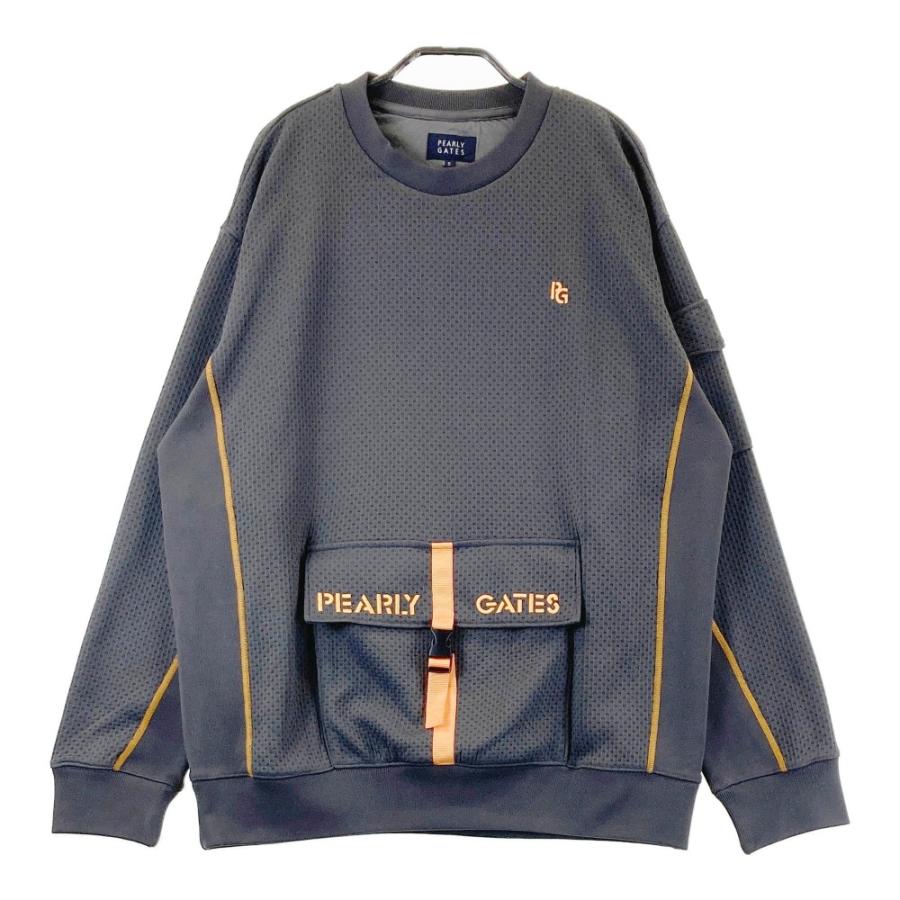 PEARLY GATES グレー トレーナー サイズ5 PEARLY GATES パーリーゲイツ ; 2024年モデル 裏起毛 スウェット