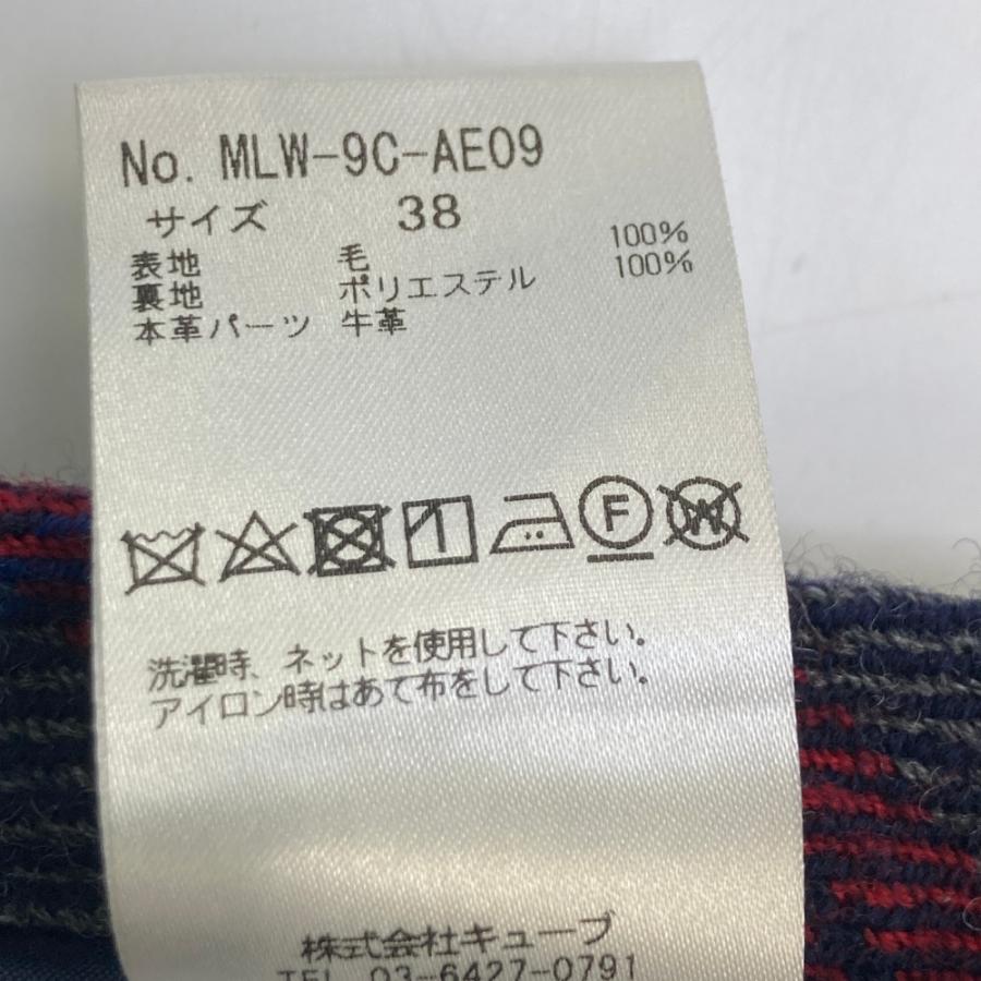 MARK\u0026LONA マークアンドロナ  ウールスカート 裏地付 チェック柄 ネイビー系 38 ゴルフウェア レディースの画像