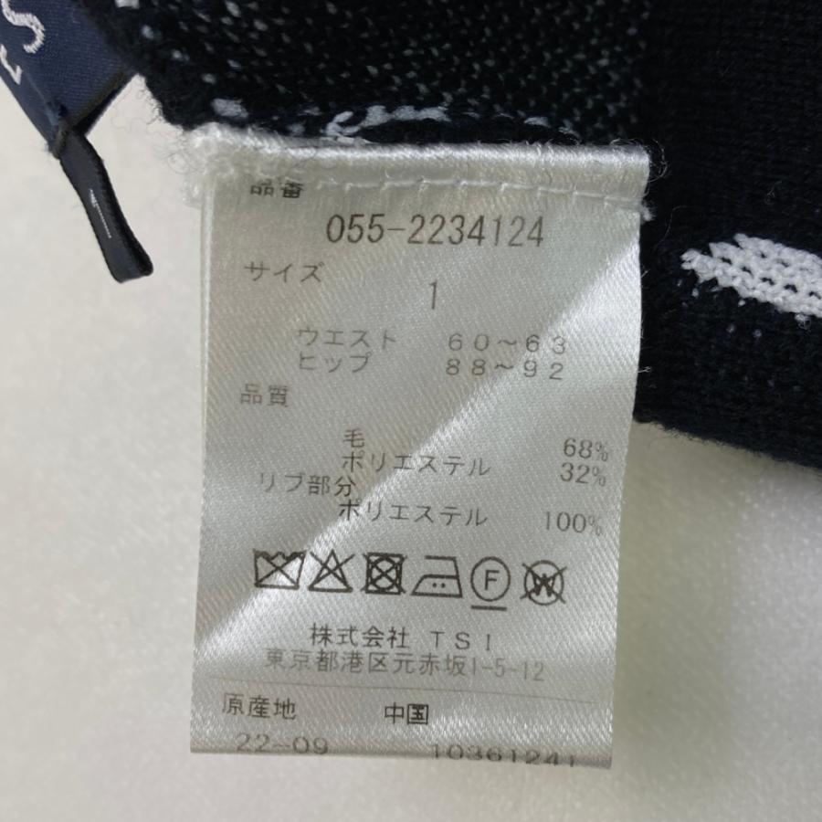 サイズ：1 PEARLY GATES パーリーゲイツ ; 2022年モデル ニットスカート ロゴ ドット 総柄 ネイビー系 [240101352295] ゴルフウェア レディース ストスト PEARLY GATES パーリーゲイツ ; 2022年モデル ニットスカート