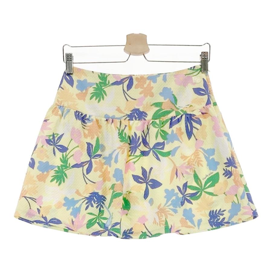 パーリーゲイツ23年セットアップパーカースカートレディースイエロー