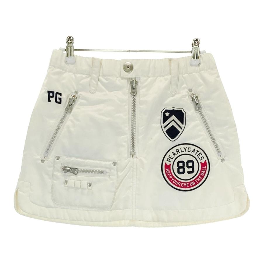 Pearlygates パーリーゲイツ　中綿入り　ダウン　スカート　ゴルフ　ロゴ パーリーゲイツ中綿 ダウンスカートワッペンゴルフウェア0