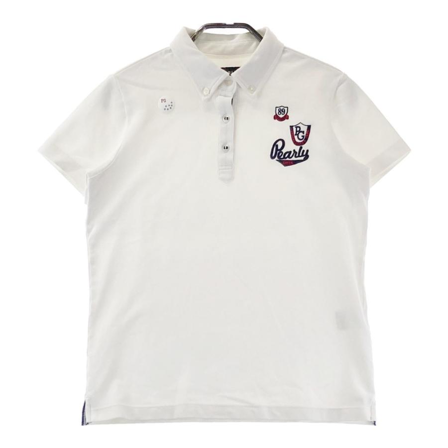 ‼️未使用‼️パーリーゲイツ レディース ポロシャツ ホワイト サイズ0 美品✨】パーリーゲイツ レディース ゴルフウェア ポロシャツ