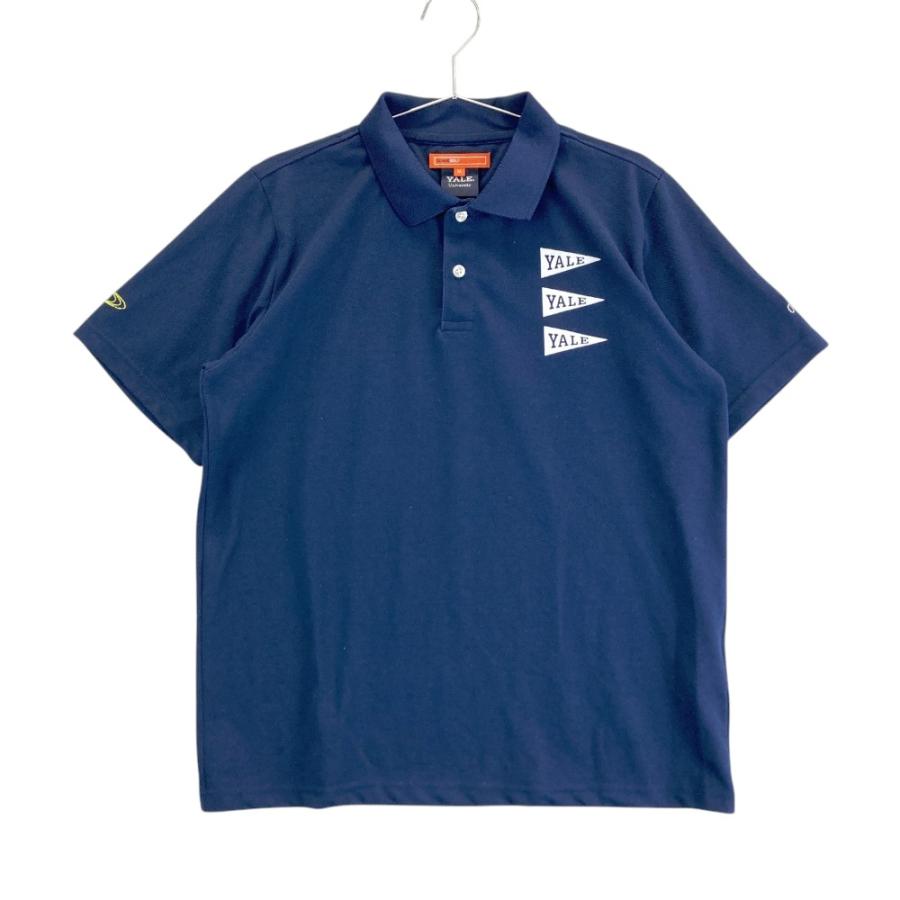 サイズ：S BEAMS GOLF ビームスゴルフ ×YALE 半袖ポロシャツ  ネイビー系 [240101430352] ゴルフウェア メンズ ストスト BEAMS GOLF（ビームス ゴルフ） × YALE 半袖ポロシャツ ネイビー系 M