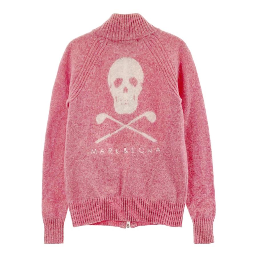 MARK&LONA マークアンドロナ ニット ジップジャケット ピンク系 S