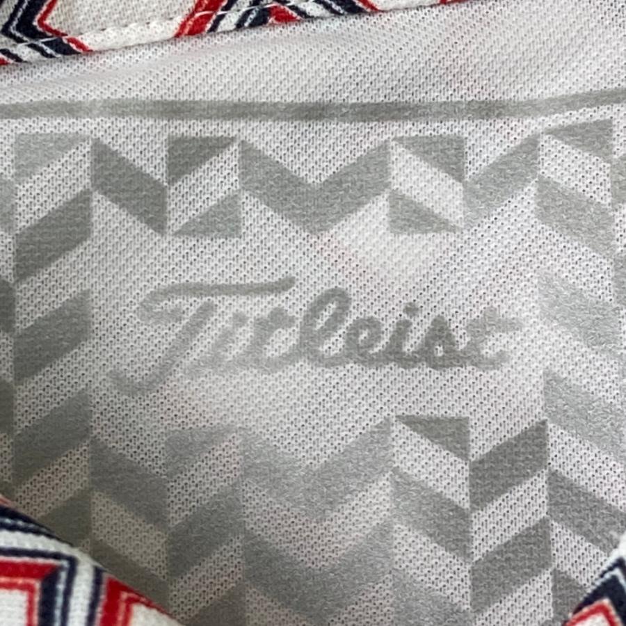 LEXUS レクサス　Titleist タイトリスト　ポロシャツ　メンズ　総柄 Titleist TITLEIST タイトリスト 半袖ポロシャツ 総柄 レッド系