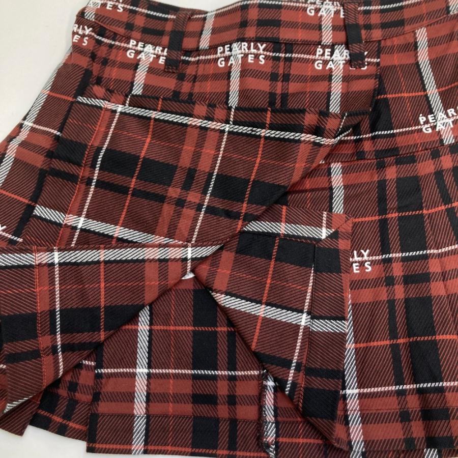 PEARLY GATES パーリーゲイツ スカート チェック ブラウン系 00 ゴルフ