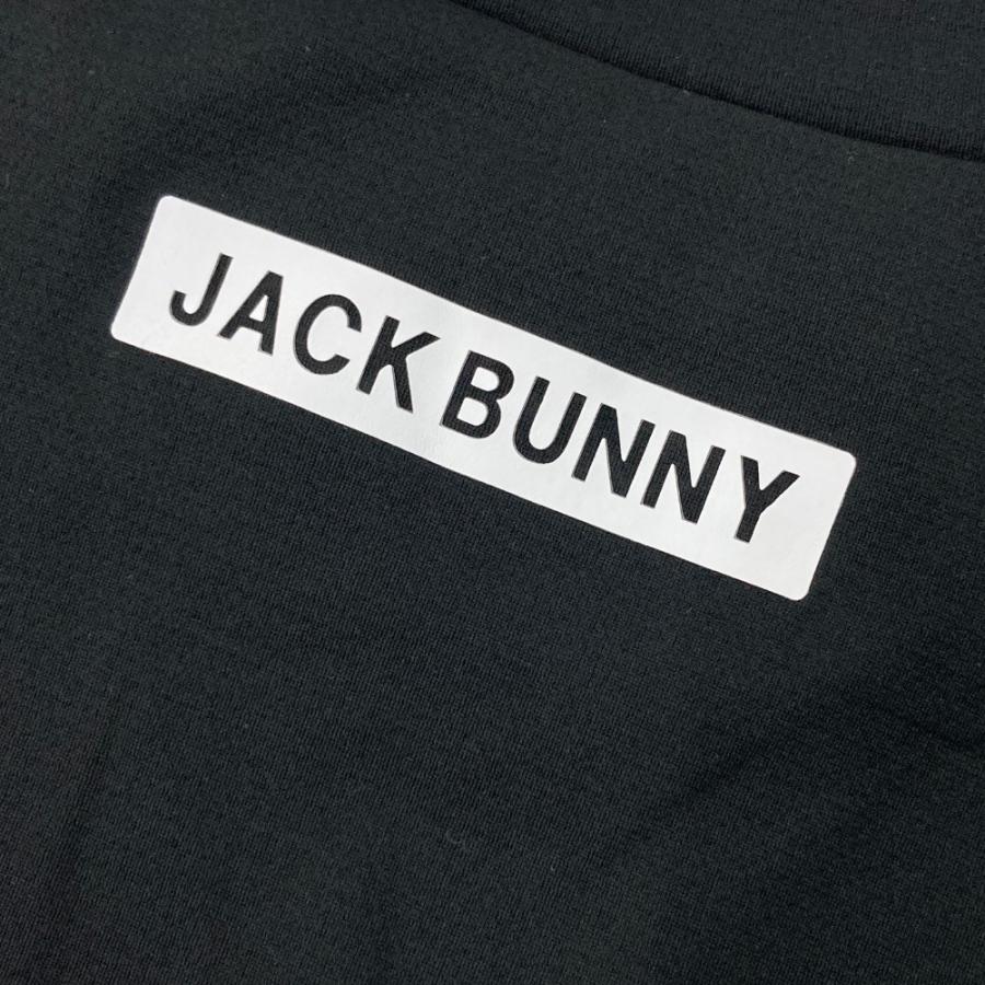 JACK BUNNY ジャックバニー モックネック半袖Tシャツ ブラック系 3