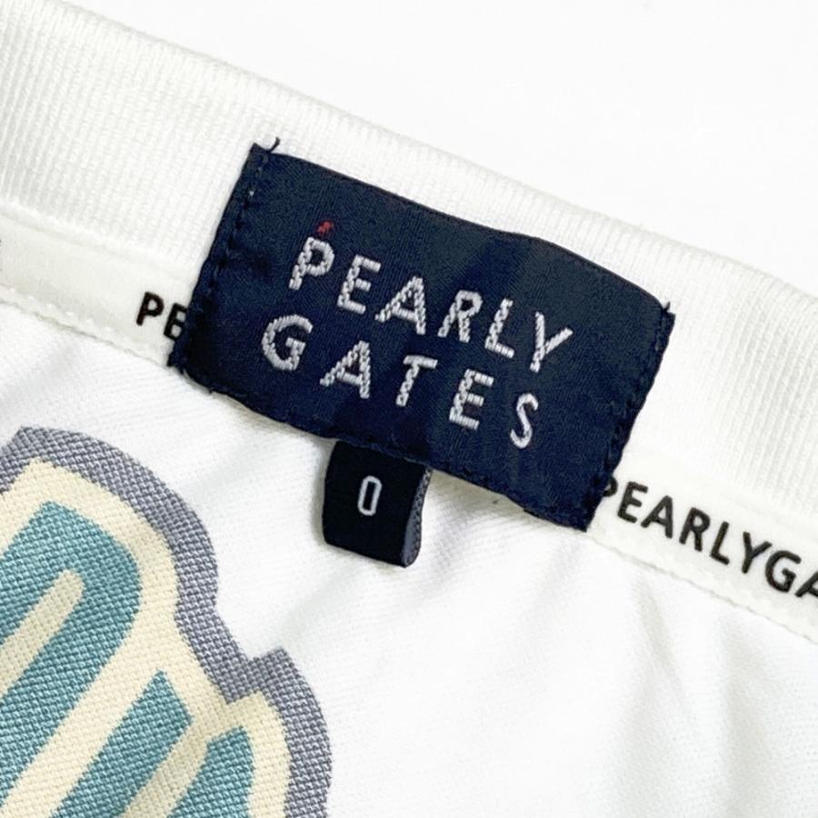 PEARLY GATES（パーリーゲイツ） 半袖 ポロシャツ ニコちゃん ホワイト