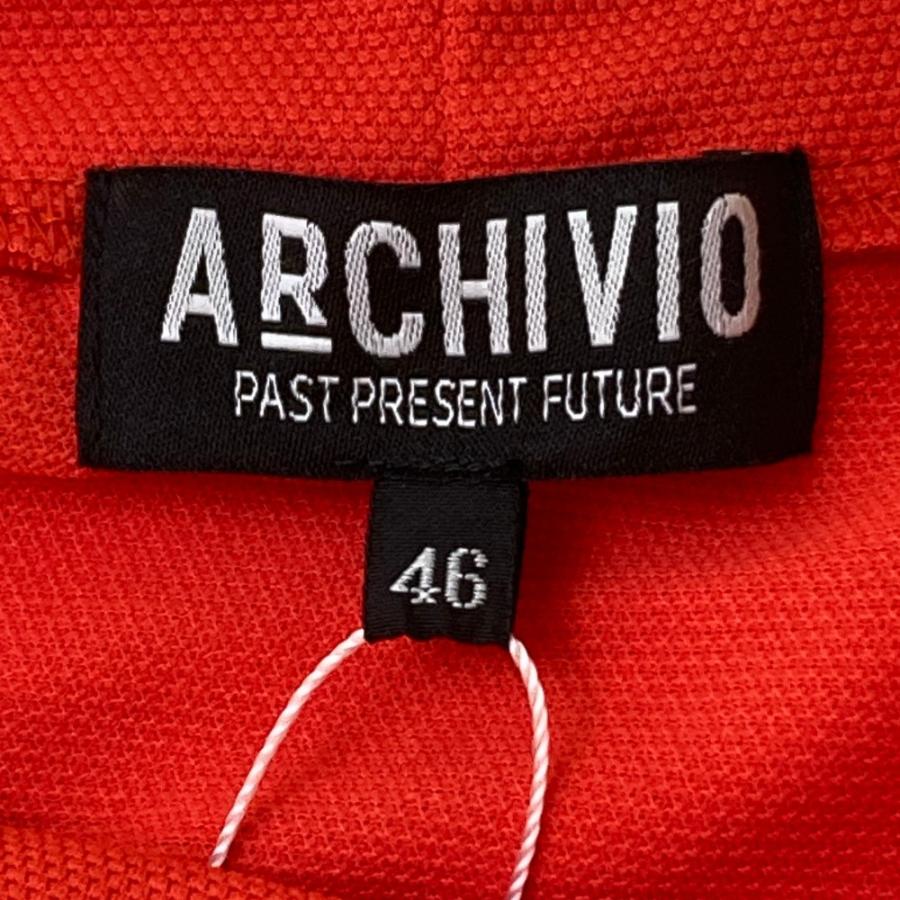 新品】ARCHIVIO アルチビオ ハイネック 半袖Tシャツ オレンジ系 新品】ARCHIVIO アルチビオ ハイネック 半袖Tシャツ オレンジ系