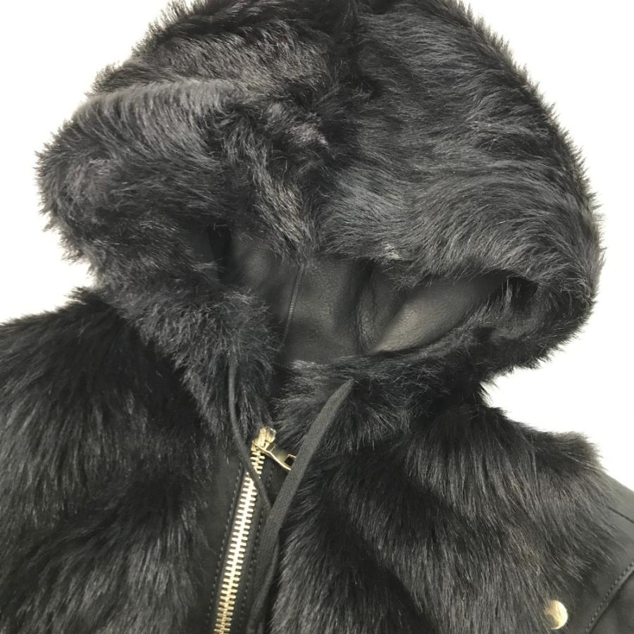 BALMAIN 【美品】BALMAIN バルマン レザー ファージャケット ブラック