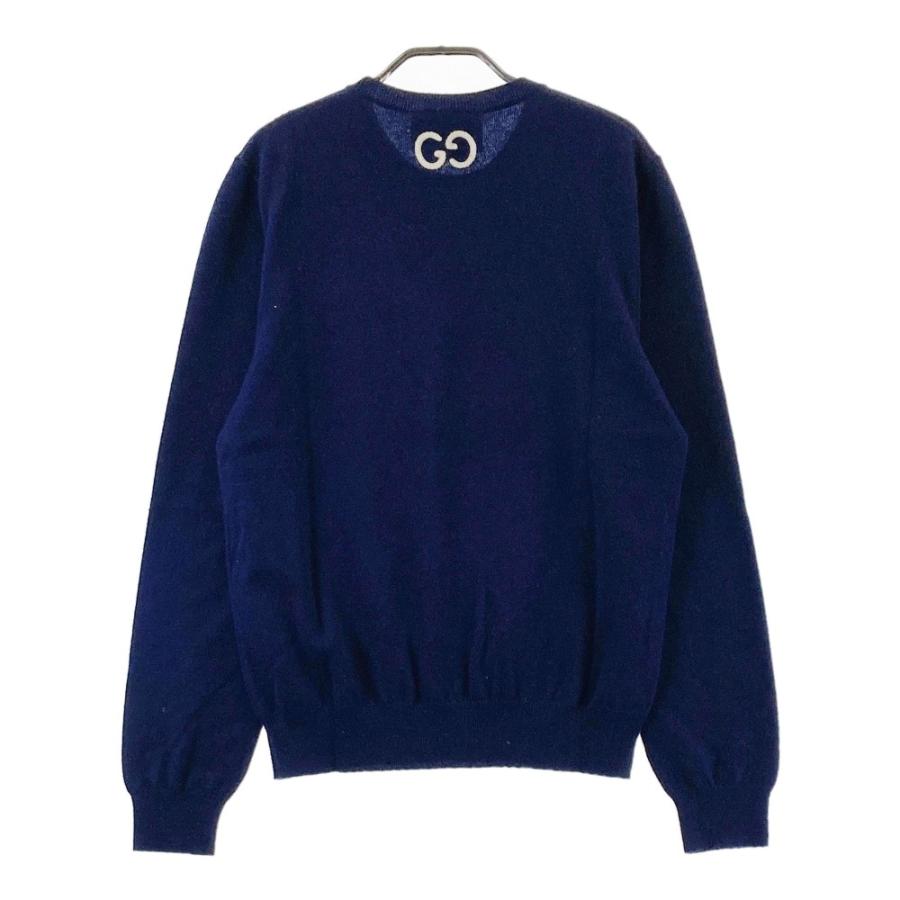 GUCCI（グッチ） 597736 ニット セーター カシミヤ ネイビー系 M