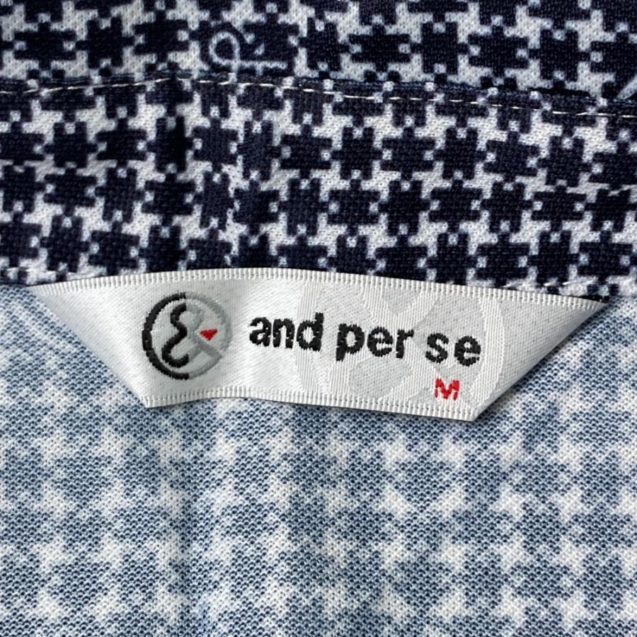 and per se（アンパスィ） 【新品】AND PER SE 長袖シャツ ボタン