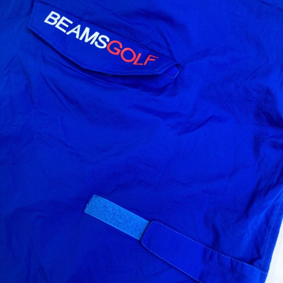 BEAMS GOLF ビームスゴルフ ナイロンパーカー ブルー系 M ゴルフウェア