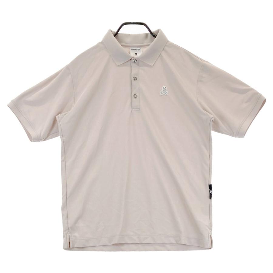 【美品】MARK＆LONA 半袖ポロシャツ ベージュ　マーク＆ロナ MARK&LONA マークアンドロナ 2024年モデル 半袖ポロシャツ