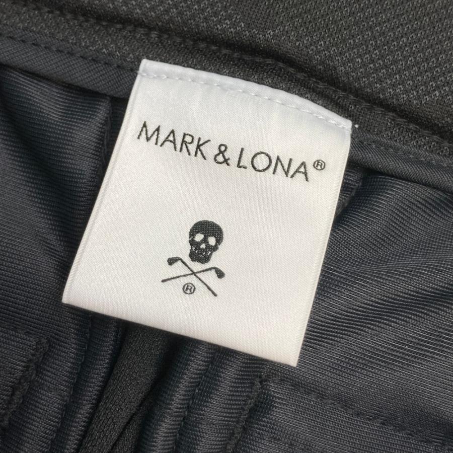 MARK&LONA マークアンドロナ ストレッチパンツ スカル柄 ブラック系 46