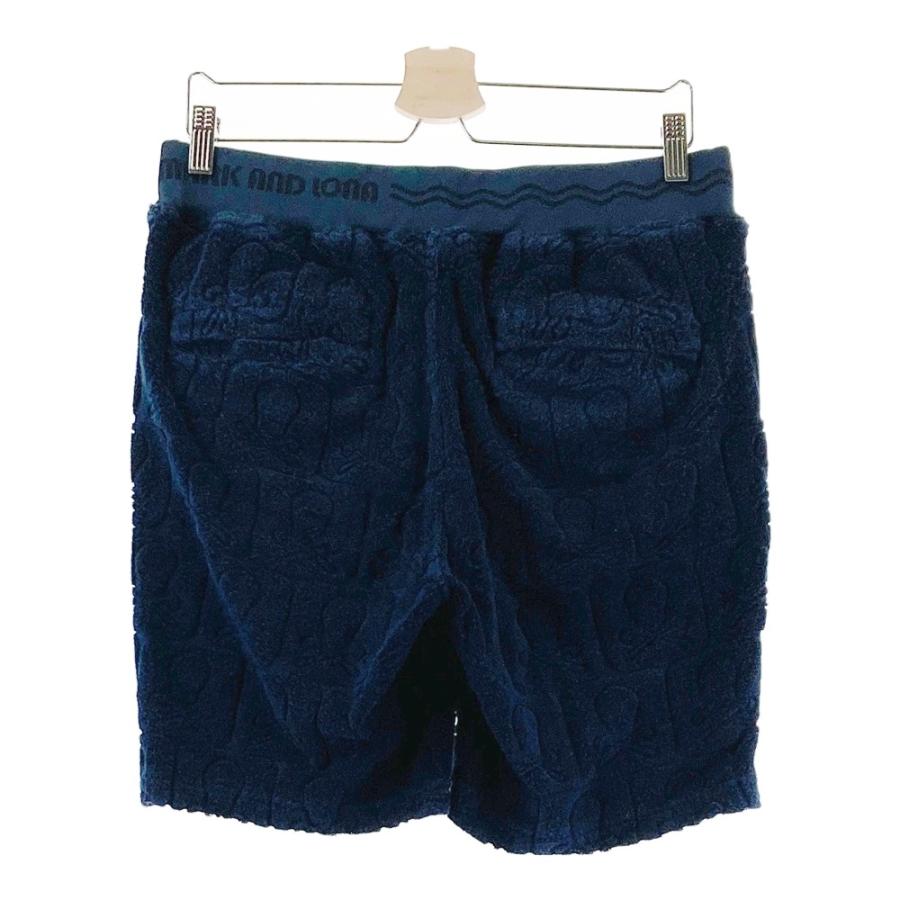 マークアンドロナ　ハーフパンツ 46 MARK&LONA マークアンドロナ ハーフパンツ パイル地 スカル柄