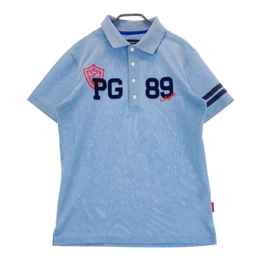 PEARLY GATES ポロシャツ サイズ4 水色 PEARLY GATES（パーリーゲイツ） 半袖ポロシャツ ブルー系 4 ゴルフ