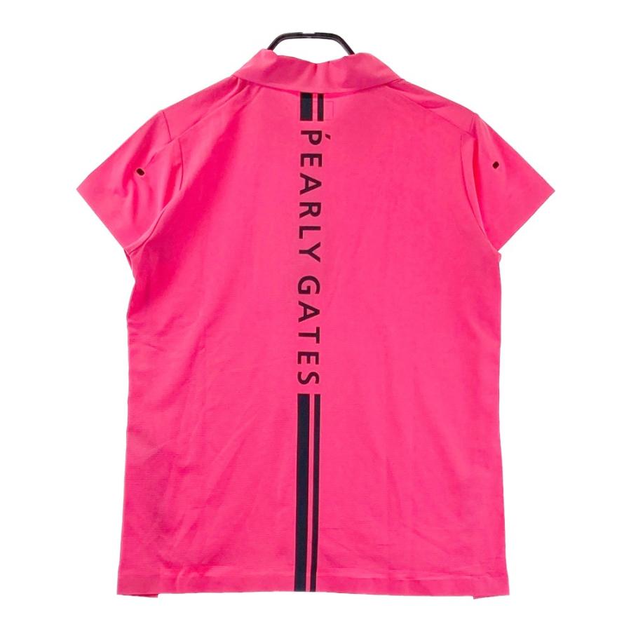 【新品！】PEARLY GATES パーリーゲイツ ピンクポロシャツ　サイズ1 サイズ：0 PEARLY GATES パーリーゲイツ 長袖ポロシャツ ボタン