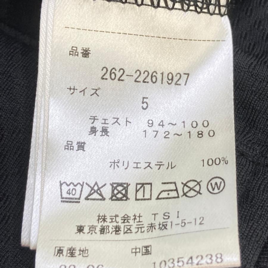 JACK BUNNY ジャックバニー 長袖 ポロシャツ ブラック系 5