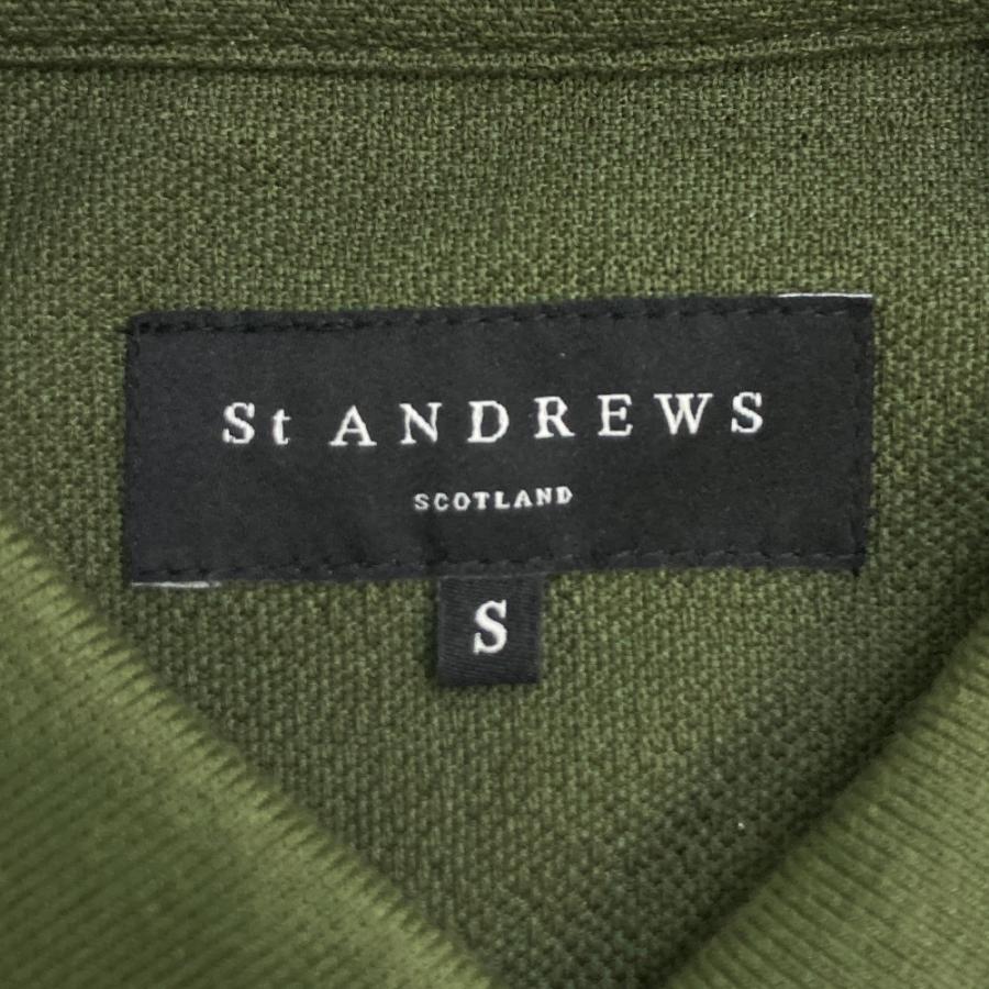 St Andrews カーキ色　格安出品 St ANDREWS セントアンドリュース 半袖ポロシャツ カーキ系 S ゴルフ
