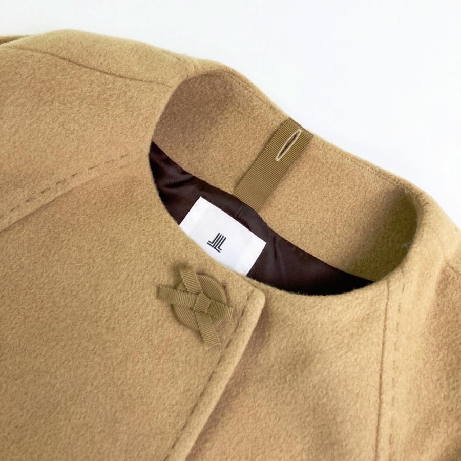 LANVIN en blue ランバン オン ブルー ファー付き ポンチョ ベージュ系