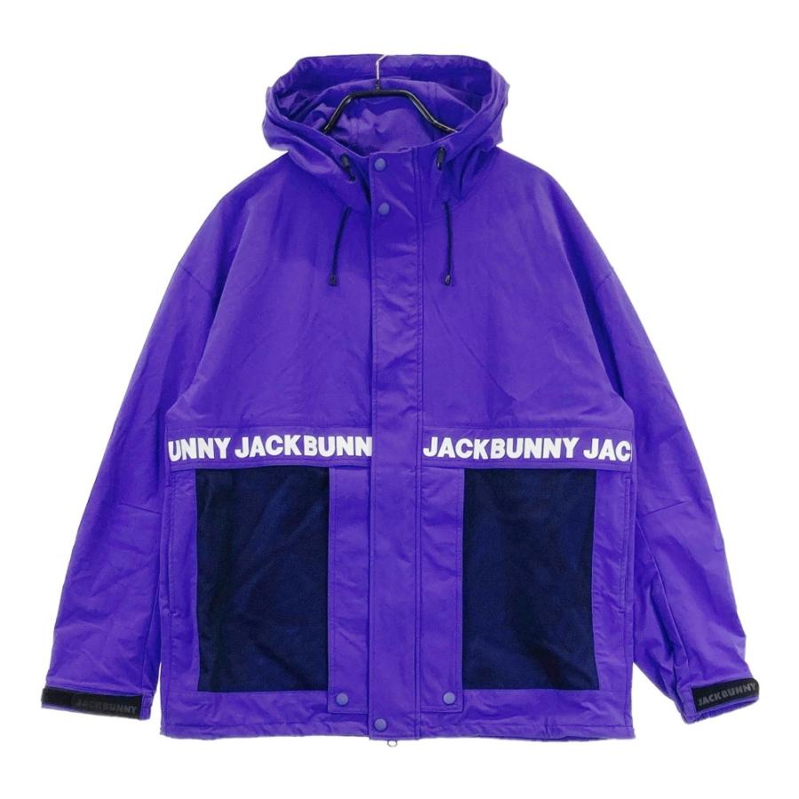 Jack Bunny ロゴプリント フード付きジャケット サイズ4 新品 JACK BUNNY ジャックバニー フード付 ナイロンジャケット ロゴプリント
