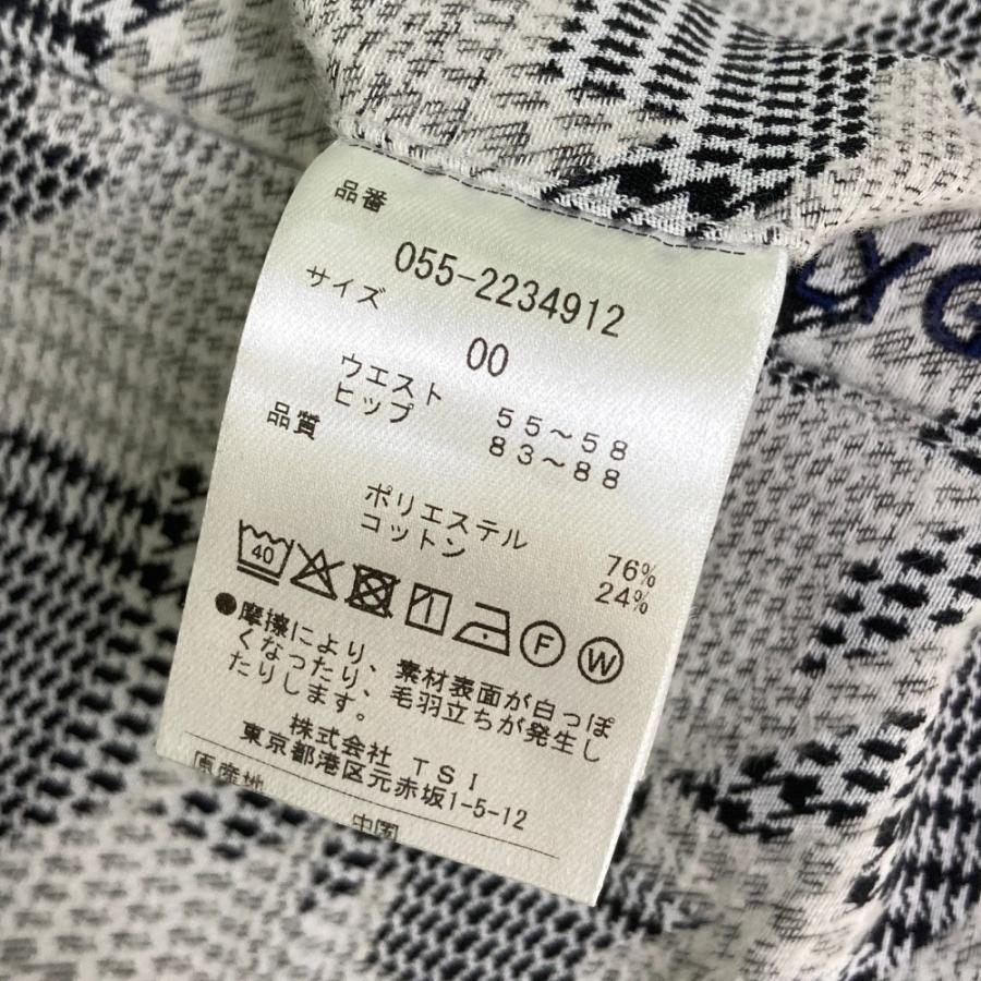 PEARLY GATES パーリーゲイツ  コットン混 プリーツスカート 千鳥 グレンチェック柄 グレー系 00 ゴルフウェア レディースの画像