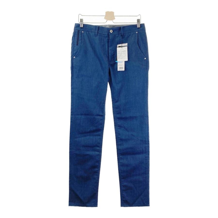 St ANDREWS パンツ ネイビー　Mサイズ St ANDREWS 【新品】ST ANDREWS セントアンドリュース 麻混 ロング