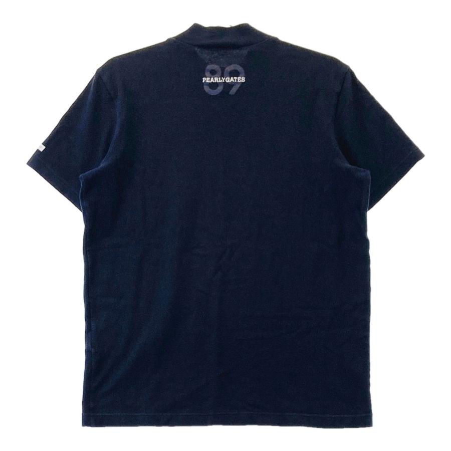PEARLY GATES パーリーゲイツ ハイネック 半袖Tシャツ ネイビー PEARLY GATES パーリーゲイツ ハイネック 半袖Tシャツ ネイビー
