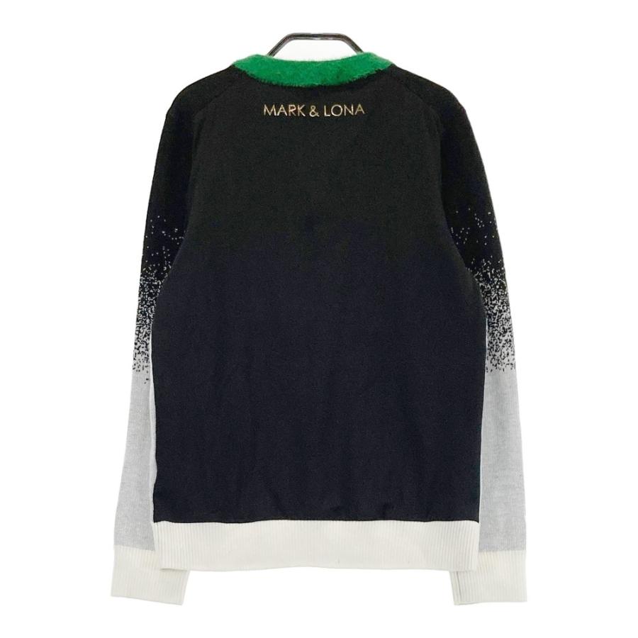 MARK\u0026LONA マークアンドロナ  ニットセーター スワロフスキー  ブラック系 38 ゴルフウェア レディース_1