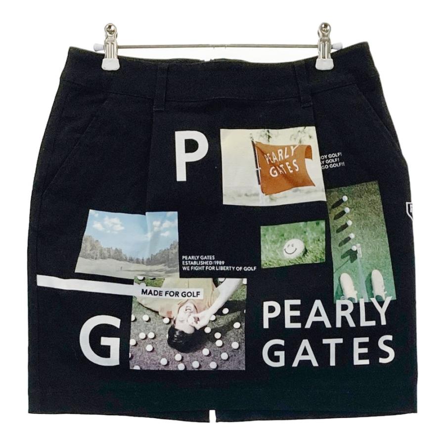 新品‪ ︎︎︎︎❤︎35.200円PEARLY GATES パーリーゲイツ スカート １ PEARLY GATES パーリーゲイツ ストレッチ スカート コラージュ柄