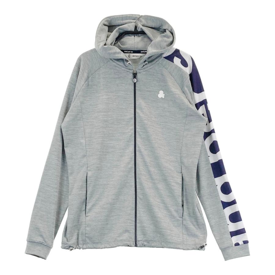 美品 and per se アンパスィ グレー スウェット M ゴルフウェア and per se（アンパスィ） ゴルフウェア スウェット メンズ マシュマロ