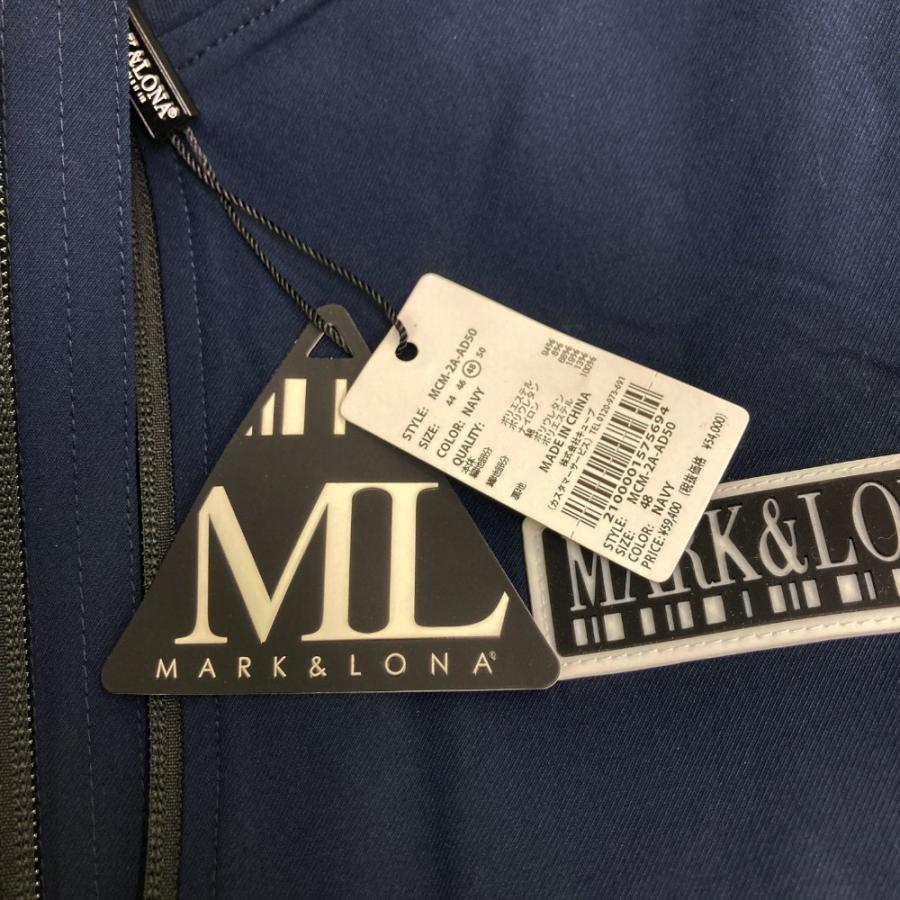 MARK&LONA マークアンドロナ 切替 ジップジャケット ネイビー系 48 ゴルフウェア メンズ_4