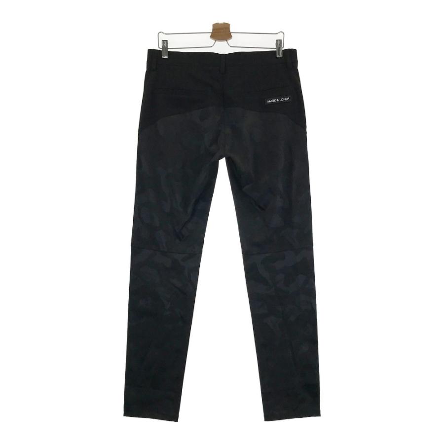 迷彩柄 ブラック ストレッチパンツ（マークアンドロナ） 新品】MARK&LONA マークアンドロナ 切替 ストレッチパンツ 迷彩
