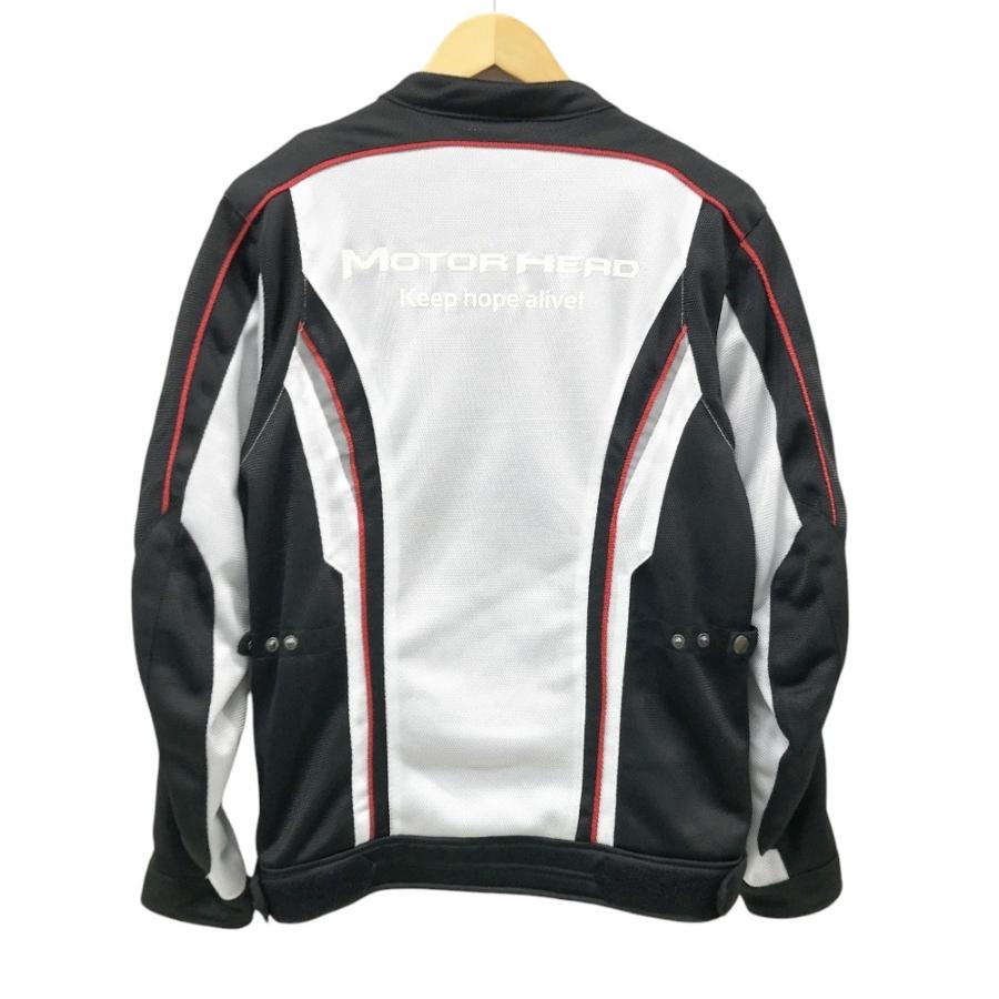 MOTORHEAD RIDERS モーターヘッドライダース M1703 メッシュジャケット プロテクター付 ホワイト系 M バイクウェア ...