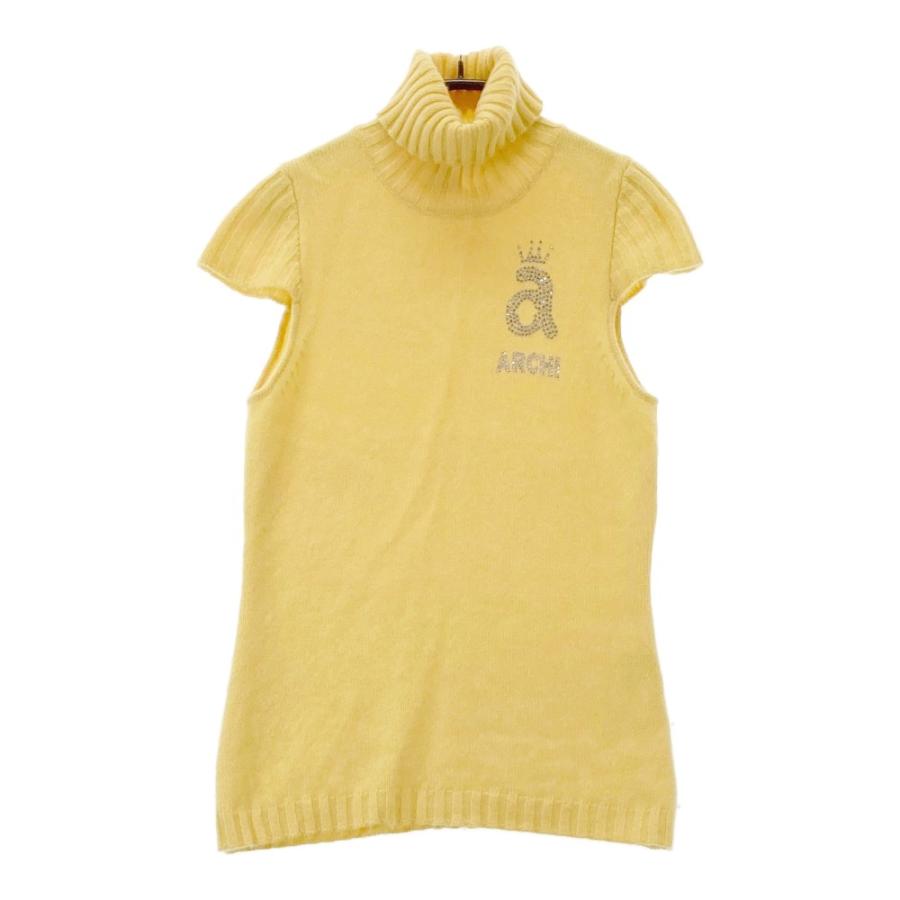 美品⛳アルチビオ  カシミヤ100%  タートルネック ニット  セーター archivio（アルチビオ） タートルネック 半袖ニットセーター カシミヤ