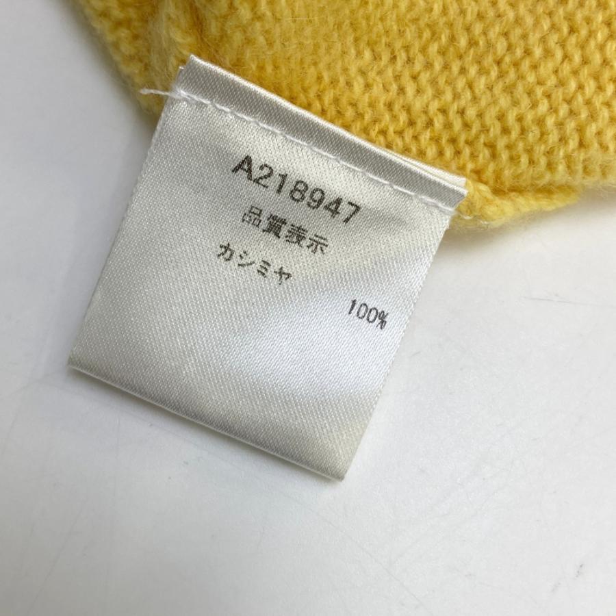 アルチビオ　イエロー タートルネック セーター archivio（アルチビオ） タートルネック 半袖ニットセーター カシミヤ