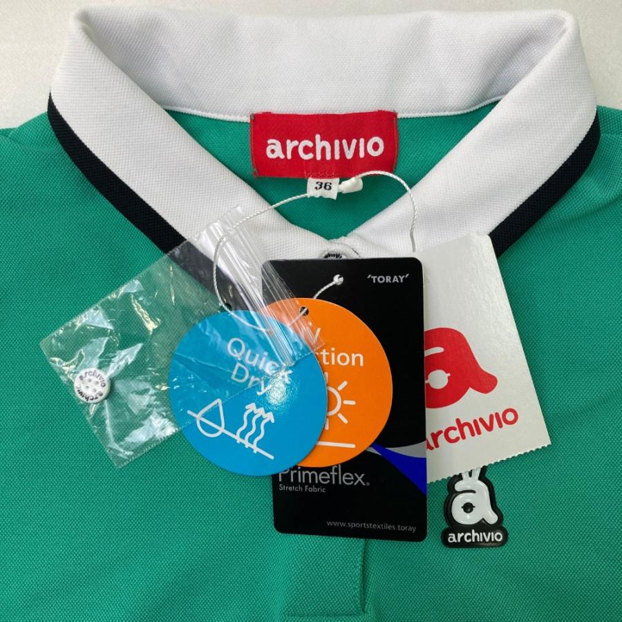 archivio（アルチビオ） ノースリーブポロシャツ グリーン系 36 ゴルフ