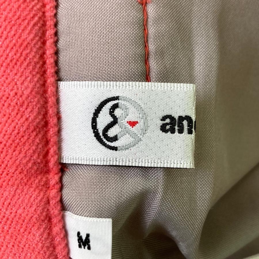and per se（アンパスィ） 裏起毛 パンツ ピンク系 M ゴルフウェア