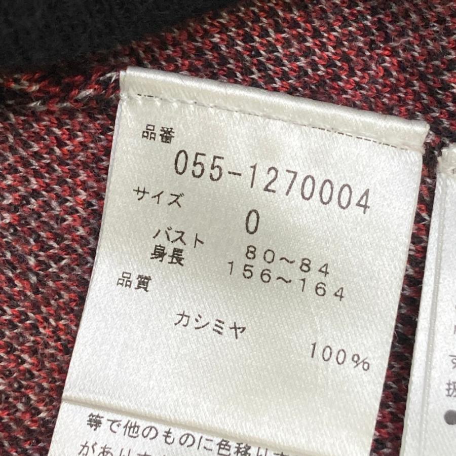 PEARLY GATES パーリーゲイツ  カシミヤ クルーネック ニットセーター チェック柄 ピンク系 0 ゴルフウェア レディース_3
