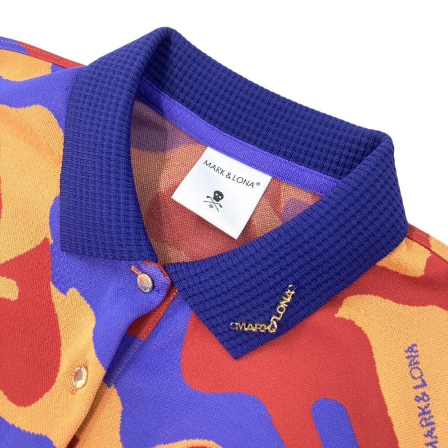 MARK&LONAマークアンドロナ スカル カモフラポロシャツ マルチ メンズL MARK&LONA - MARK&LONA(マークアンドロナ) 半袖ポロシャツ