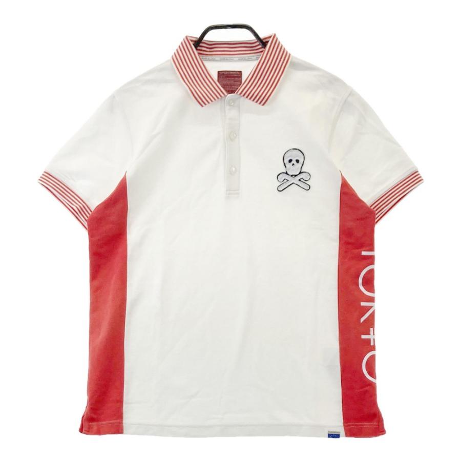 メンズ ゴルフ MARK&LONAマークアンドロナ半袖ポロシャツ XLホワイト MARK&LONA マークアンドロナ 半袖ポロシャツ ホワイト系 XL