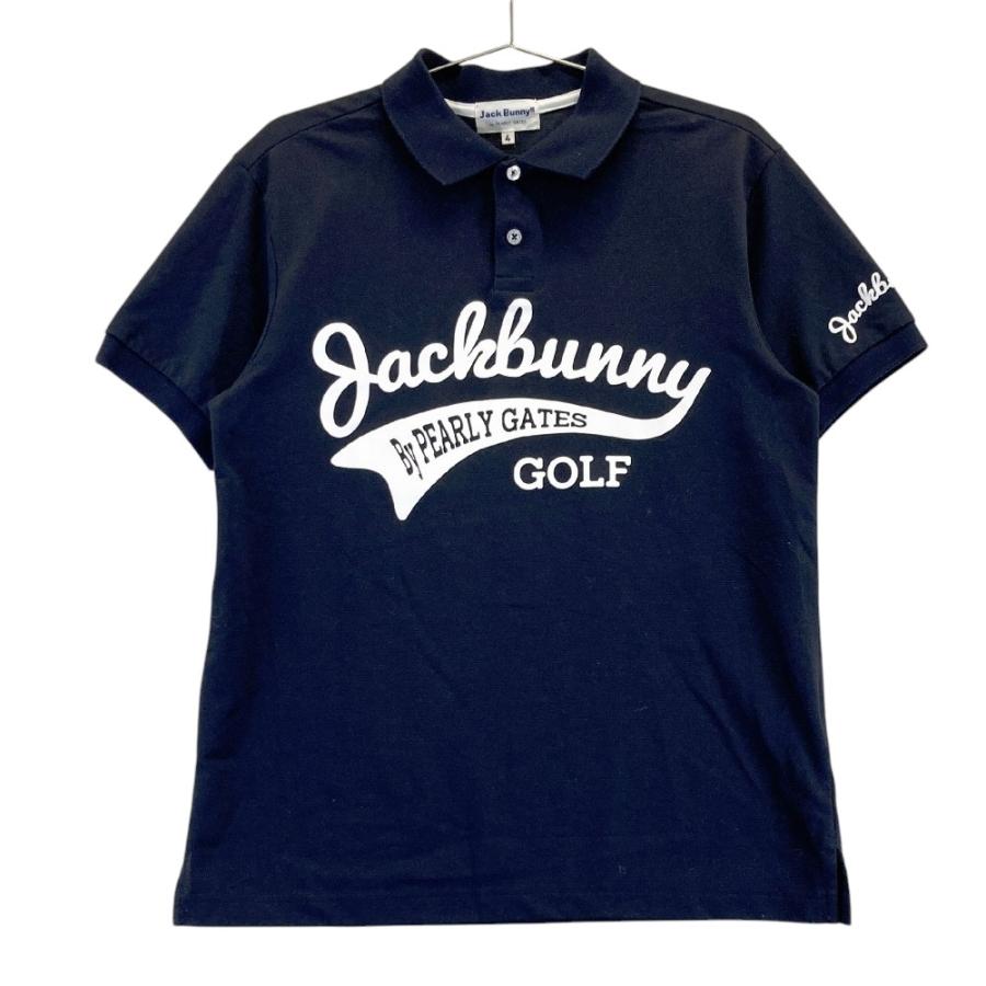 JACK BUNNY ジャックバニー 半袖ポロシャツ ネイビー系 4 ゴルフ JACK BUNNY ジャックバニー 半袖ポロシャツ ネイビー系 4 ゴルフ