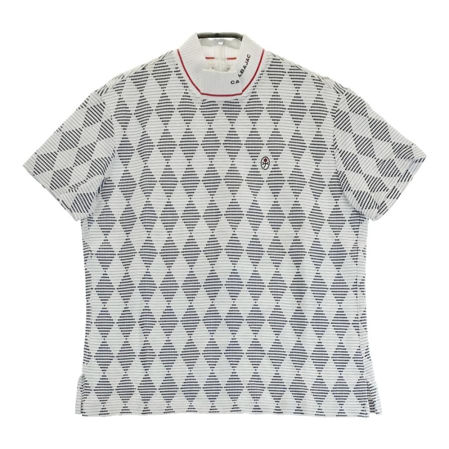 CASTELBAJAC SPORT モックネックシャツ　半袖 CASTELBAJAC（カステルバジャック） モックネック 半袖Tシャツ 総柄