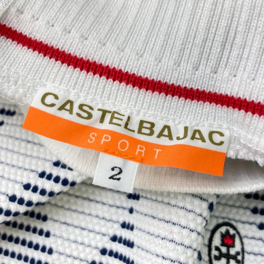 CASTELBAJAC（カステルバジャック） モックネック 半袖Tシャツ 総柄
