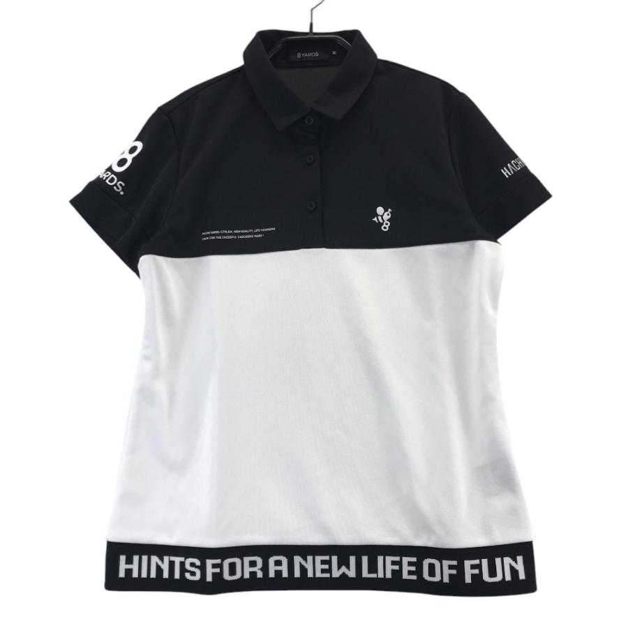 8YARDS ハチヤーズ 半袖ポロシャツ ブラック系 M ゴルフウェア