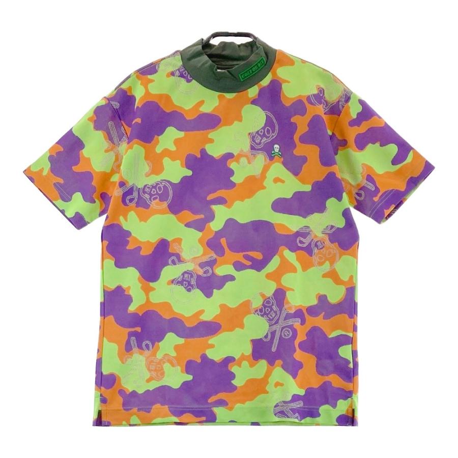 MARK&LONA マークアンドロナ ハイネック 半袖Tシャツ スカル カモフラ