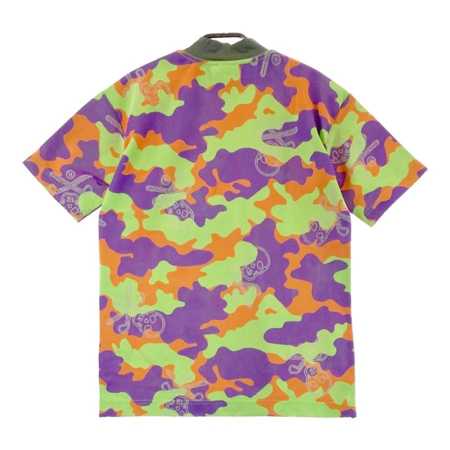 MARK&LONA マークアンドロナ ハイネック 半袖Tシャツ スカル カモフラ