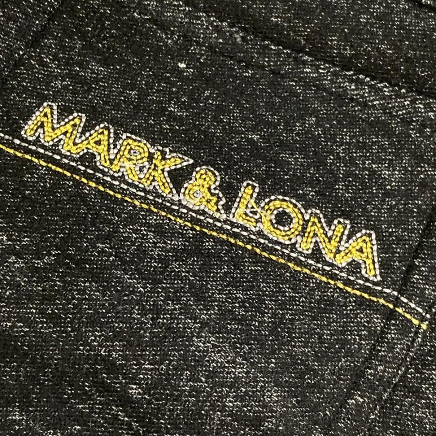 MARK&LONA マークアンドロナ ウール混 ロングパンツ ブラック系 XL