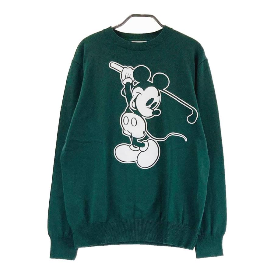 Disney Golf Classic 長袖ニット　ミッキー　M 新品 VINTAGE Disney Store Mickey Goofy #9 Knit Embroidered